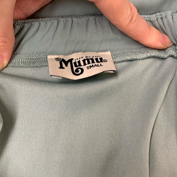 Show Me Your Mumu | Amanda Maxi Dress Bridesmaid Gown Sage Low Back Size S - Picture 7 of 7